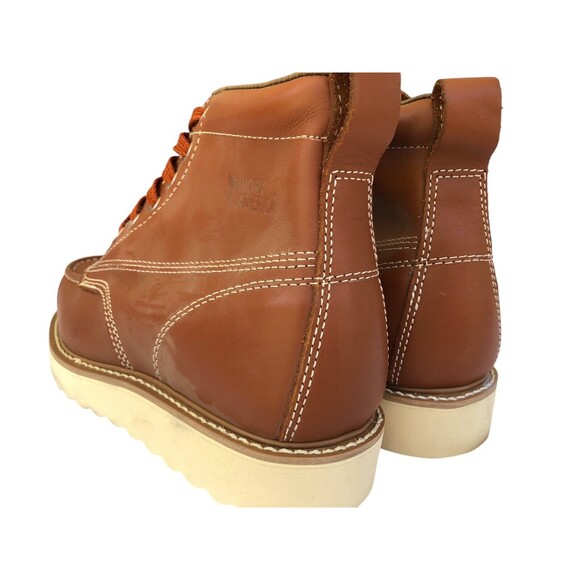 Work America Men's Crepe Wedged Sole 6" Work Size 6 - Picture 4 of 8